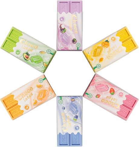 Exasinine Chocolate Eraser Food Erasers for Gift School Supplies 6 Pcs in Kuwait