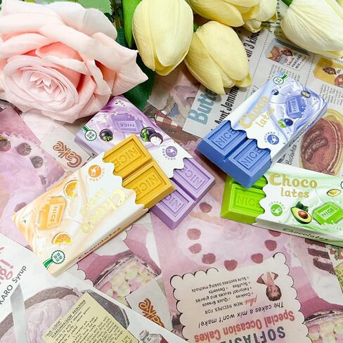 Exasinine Chocolate Eraser Food Erasers for Gift School Supplies 6 Pcs in Kuwait