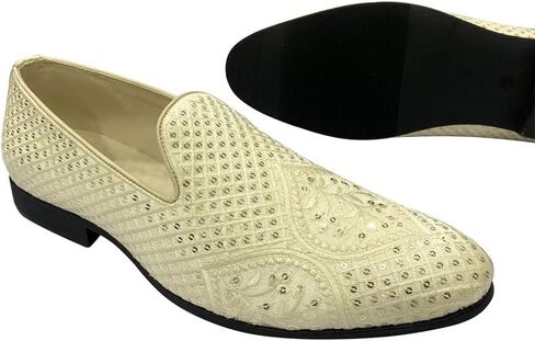 Punjabi Jutti for Men's Loafer Shoes Embroidery Slip-On Party Shoes Mojaris Wedding Bridal Dress Shoes in Kuwait