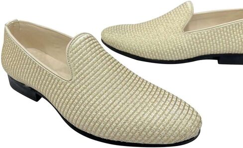 Punjabi Jutti for Men's Loafer Shoes Embroidery Slip-On Party Shoes Mojaris Wedding Bridal Dress Shoes in Kuwait