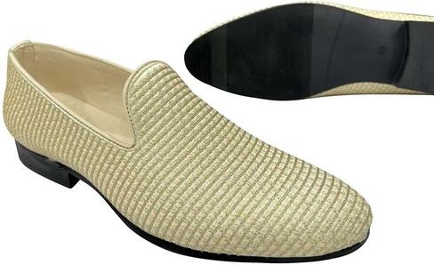 Punjabi Jutti for Men's Loafer Shoes Embroidery Slip-On Party Shoes Mojaris Wedding Bridal Dress Shoes in Kuwait