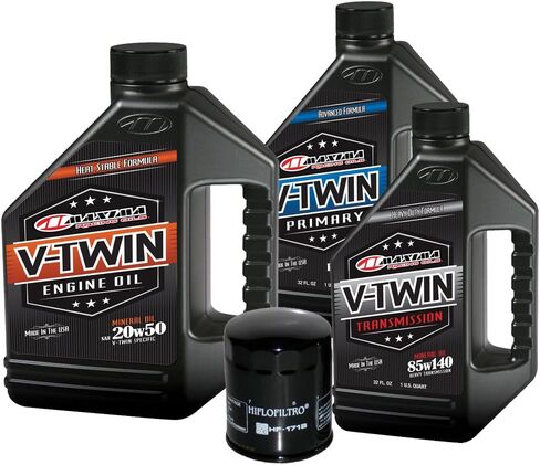 MaximaHiflofiltro VTTOCK03 Complete Engine Oil Change Kit for V-Twin Harley Davidson Twin Cam, 6 Quart in Saudi Arabia