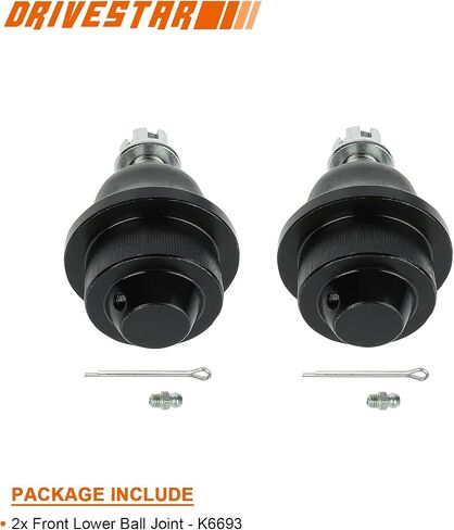 DRIVESTAR 2 PC K6693 Front Lower Ball Joints, for Chevy Avalanche 2500/ Silverado 1500 (2500) HD Classic/ 3500 HD/Suburban, for GMC Sierra 1500 HD Classic/ 2500 HD Classic/ 3500 HD, for Hummer H2 in Saudi Arabia