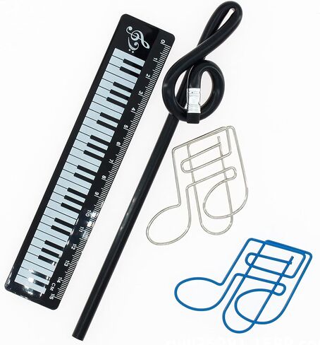 أقلام رصاص على شكل ثلاثة أقلام رصاص كرتونية على شكل مذكرة موسيقية مجموعة أقلام رصاص غير سامة لوازم مدرسية للفتيات المراهقات أقلام رصاص لطيفة 7 HB (ألوان عشوائية) in Kuwait