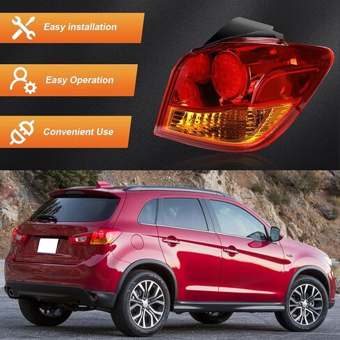 KAKSEY Tail Light Assembly Brake Rear Lamp Compatible with Mitsubishi Outlander Sport 2011-2019 ASX RVR Tail Lamp Replacement (Left Driver Side) in Saudi Arabia