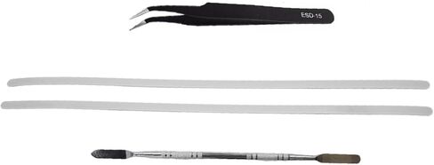 WESAPPINC Rubber Feet Strips Replacement for Microsoft Surface Laptop Studio 14.4 inch with Stainless Steel Lever and Tweezers (Black) in Saudi Arabia