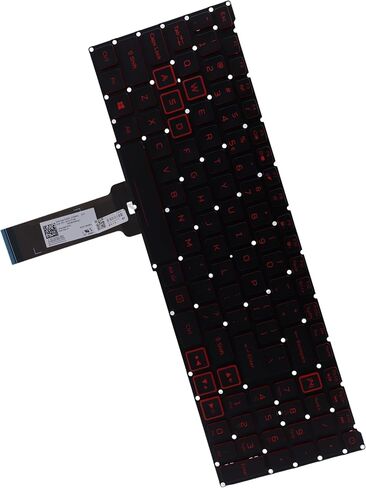 Deal4GO Backlit Keyboard Replacement for Acer Nitro 5 AN515-54 AN515-55 AN515-43 AN515-44 AN517-51 AN515-54-5812 AN515-55-53E5 AN715-51 - Red in Saudi Arabia