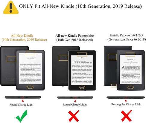 حافظة لجهاز Kindle الجديد الجيل العاشر 2019، غطاء فوليو من جلد البولي يوريثان [حزام اليد] مع حافظة واقية للتنبيه/النوم التلقائي لجهاز Amazon Kindle الجديد الجيل العاشر 2019 (Asuka) in Kuwait