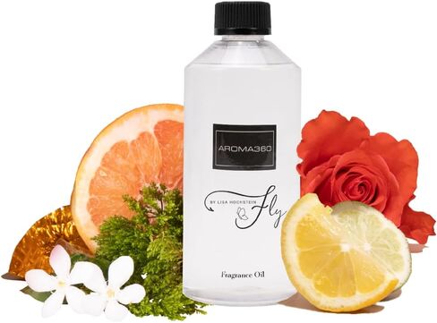 Aroma360 | Fly by Lisa Hochstein Pro-Pod Oil Blend | Luxury Essential Diffuser Oil | Aromatherapy Scent Diffuser Oil | Citron Zest, Bulgarian Rose, Tonka Bean & Patchouli 1.7 fl oz, 50 mL in Saudi Arabia