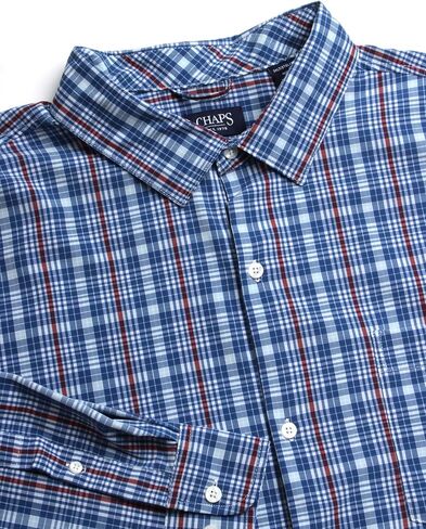Chaps Men's Big and Tall Button Down Shirt - Long Sleeve Collared Shirt Wrinkle Resistant Sustainable (L-4X-Large Big & Tall) in Saudi Arabia