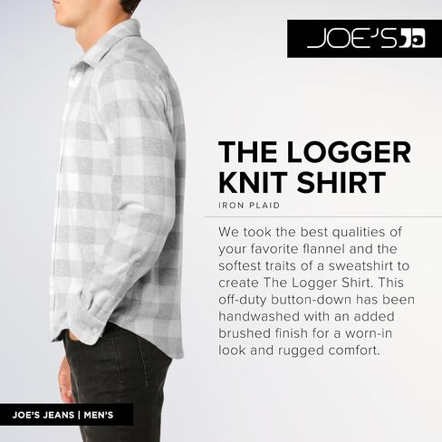 Joe's Men's The Logger Knit Shirt in Saudi Arabia