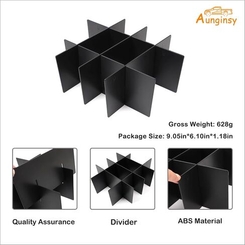 Car Armrest Box Storage Box Compatible with Toyota Tundra 2007-2021/Sequoia 2008-2020 Center Console Organizer Tray Armrest Storage Box Secondary Container Insert Box With Mat ABS Interior Accessories in Saudi Arabia