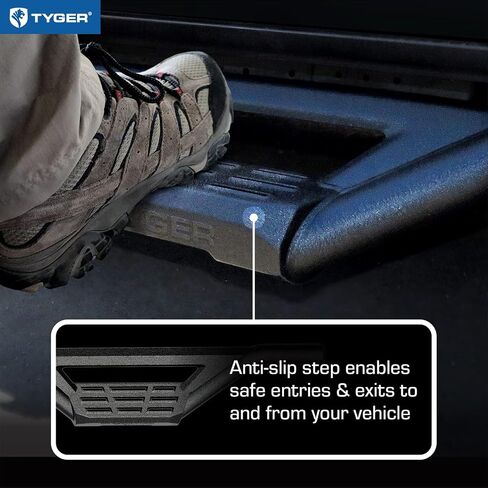 Tyger Auto Lander Running Board Compatible with 2005-2023 Toyota Tacoma | Double Cab | TG-LD2T60048 | Drop Step Side Step Rail Nerf Bars in Saudi Arabia