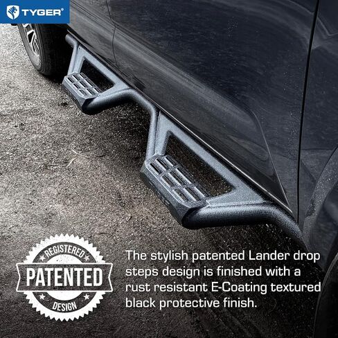Tyger Auto Lander Running Board Compatible with 2005-2023 Toyota Tacoma | Double Cab | TG-LD2T60048 | Drop Step Side Step Rail Nerf Bars in Saudi Arabia