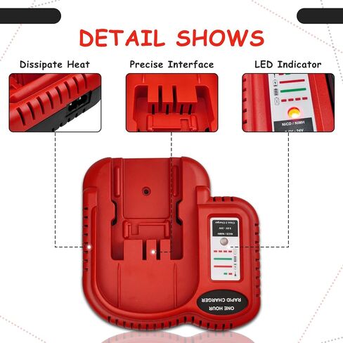 بديل لشاحن BDFC240 متوافق مع بطارية Black and Decker 9.6V-24V Firestorm HPB18-OPE HPB18 244760-00 A1718 FS180 in Kuwait