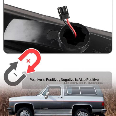 استبدال أضواء علامة الجانب LED لـ 1978-1987 Chevy C/K Pickup 81-91 Blazer Amber Led Front Fender Side Marker Turn Signal Light Kit مجموعة عدسات مدخنة زوج سائق الركاب مصباح الجمعية OEM ‎915557 in Saudi Arabia