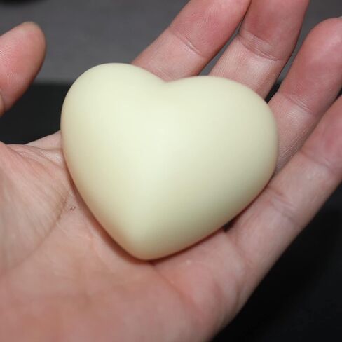 3D Heart-Shaped Silicone Clear Mold for Valentine Epoxy Resin Art, DIY Candle & Soap Making, Aromatherapy Product (4 Pack White) in Kuwait