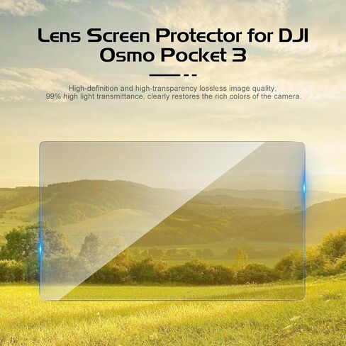Osmo Pocket 3 Lens Protector, Osmo Pocket 3 Screen Protector, 9H Hardness HD Tempered Glass LCD Display Film for DJI Pocket 3 Accessories [4+4 Pack] in Saudi Arabia