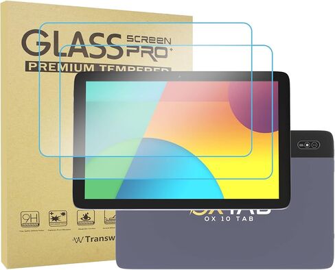 OX TAB 10 Tablet Screen Protector, 2PCS Tempered Glass Screen Protector for OXTAB OX Tab 10 Tablet 3 Camera (Model Ox-p010-2)/ (Model Ox-10-13-1) and OX 10 Tab(Model Ox-p010) 10.1 Inch in Saudi Arabia