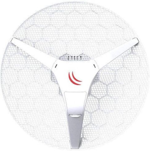 Mikrotik LHG HP5 RBLHG-5HPnD 24.5dBi 5GHz CPE/Point-to-Poin Antenna Dual Chain High Power 802.11an Wireless, Reach up to 60% Longer Distances in Saudi Arabia