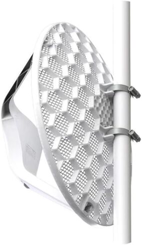 Mikrotik LHG HP5 RBLHG-5HPnD 24.5dBi 5GHz CPE/Point-to-Poin Antenna Dual Chain High Power 802.11an Wireless, Reach up to 60% Longer Distances in Saudi Arabia