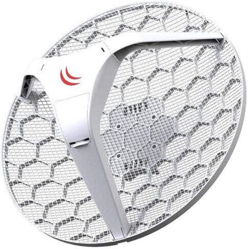 Mikrotik LHG HP5 RBLHG-5HPnD 24.5dBi 5GHz CPE/Point-to-Poin Antenna Dual Chain High Power 802.11an Wireless, Reach up to 60% Longer Distances in Saudi Arabia
