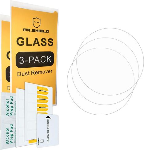 Mr.Shield Screen Protector compatible with Garmin Forerunner 165 / Forerunner 165 Music [Tempered Glass] [3-PACK] [Japan Glass with 9H Hardness] in Saudi Arabia