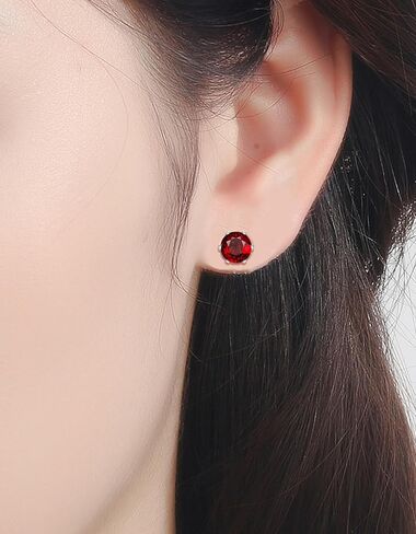 14 Pairs Magnetic Stud Earrings Multicolor Cubic Zirconia Clip on Earrings Set Non-Piercing Fake Earring Jewelry for Women Men 4MM 6MM in Kuwait