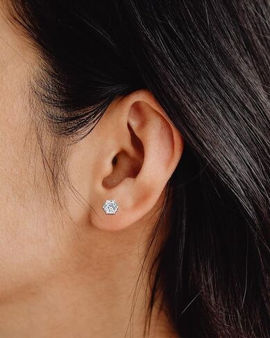 14 Pairs Magnetic Stud Earrings Multicolor Cubic Zirconia Clip on Earrings Set Non-Piercing Fake Earring Jewelry for Women Men 4MM 6MM in Kuwait