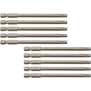 3/16" Hex Screwdriver Bits Magnetic Screw Hex Head Drill Bits 1/4" Hex Shank 4"/100mm Long-10pcs
