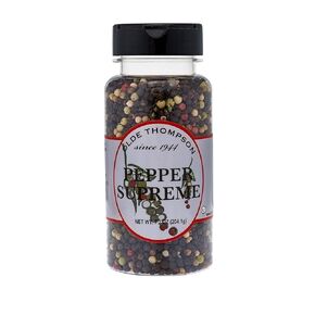 Olde Thompson Pepper Supreme, Whole Pepper Blend With White, Black, Pink, Green Peppercorns, Refill For Pepper Grinders, 7.2 oz