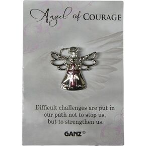 Ganz Pin - Angel Of Courage "Difficult Challenges Are Put In Our Path Not To Stop Us, But To Strengthen Us."
