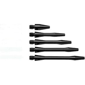 4 Sets of 3 Package Deal - 2 Sets of 3 Medium 2" & 2 Sets of 3 Short 1 1/2" 2ba Black Aluminum Dart Shafts - BULK WHOLESALE DART DROKERS SPECIAL