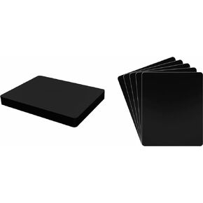 (30) 7" Record Divider Cards - Black, Heavy Duty 30mil - 7" x 8 1/2" - #07NS85BK30