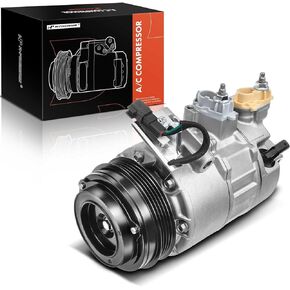 A-Premium A/C Compressor with Clutch Compatible with Ford Escape 2017-2019, Transit 2019-2020, Transit Connect 2019-2022 & Lincoln MKC 2017-2019
