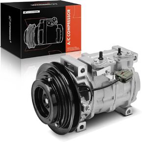 A-Premium Air Conditioner AC Compressor with Clutch Compatible with Hino 145/165/185 2005-2010, 258ALP/268A 2008-2010, 258LP 2006-2010, 308 2005-2008, 338 2018, 338CT/358