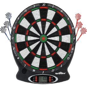 Electronic Dartboard Soft Tips Set,Regulation Size for Friendly Match,Automatic Scoring with Easy Operate Interface, Segment Separator Web for Fewer Bounce Out (17"x15")