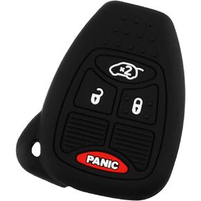 Key Fob Keyless Entry Remote Cover Protector for Jeep Dodge Chrysler (OHT692427AA, M3N5WY72XX) 4 Button