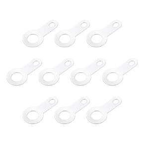MECCANIXITY PCB Soldering Lug Plate Ring Terminal 31x16x10mm Connection for Power Cable Solid Wire Pack of 50