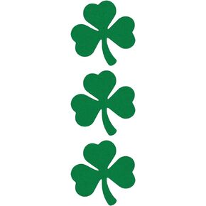 LiteMark Reflective Green 2 Inch Shamrock Sticker Decal for Hard Hat, Helmet, Tool Box, Laptop, etc - Pack of 3