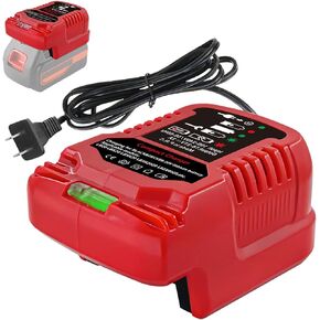 Rapid Charger Replacement for Black+Decker 20V MAX Lithium Battery with LED Indicator, Mini Power Charger for B&D 20V LBXR20 LBXR2020 LBX4020 LCS1620 (not for 12V)