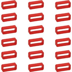 Rubber Watch Band Loop Holder Silicone Watch Strap Keeper Fastener Rings Replacement Watch Strap Accessories, 18PCS