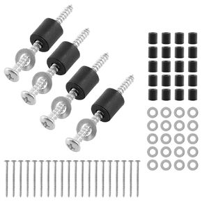 24 Set(72Pcs) Pegboard Mounting Hardware Kit, Peg Boards Accessories - Include Screws Spacers and Washers for 1/4 & 1/8 Inch Pegboard