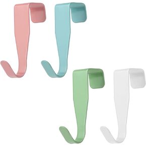 Giantree 12Pack Over The Cabinet Door Hooks, Door Hooks White Window Hooks Stainless Steel Door Hooks Outdoor Coat Hooks, Bathroom Door Coat Hooks, Hooks for Cabinet Doors and Room