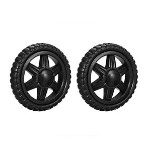 JDYYICZ Shopping Cart Wheel Replacement 5 Inch Dia Rubber Foaming Black 2Pcs (Load Capacity 22Lbs Each)