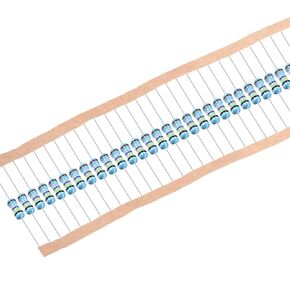 uxcell 50Pcs 0.47 Ohm Resistor, 1/2W 1% Tolerance Metal Film Resistors, Lead, 5 Bands for DIY Electronic Projects and Experiments