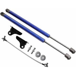 TSUBASA Lift Supports Struts for Mazda CX-30 2019-2023 Front Bonnet Hood Modify Carbon Fiber Gas Charged Shock Dampers Spring Bar (2 PCS) (Black Carbon Fiber)