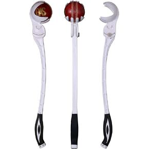 Crompack Side Arm Ball Thrower for Cricket Leather and Tennis Ball ! Adjustable Robo Side Arm with Advanced Finger-Cup Design for Batting Training/Practice (White)