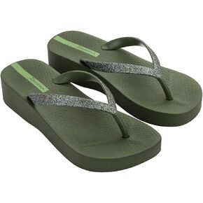 Ipanema Women's Mesh Chic Platform Flip Flops - Comfortable and Trendy Summer Platform Sandals with Glittery Straps, Anatomic Footbed & Non-Slip Sole