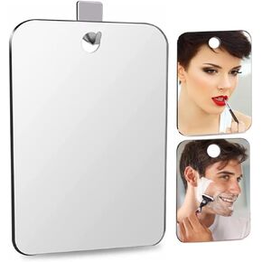 Safe & Durable PC Material Shaving Mirror, Anti-Fog Mirror, High-Definition Bathroom Fogless Shower Mirror, Impact-Resistance Bathroom Wall Hanging Mirror 13X17cm